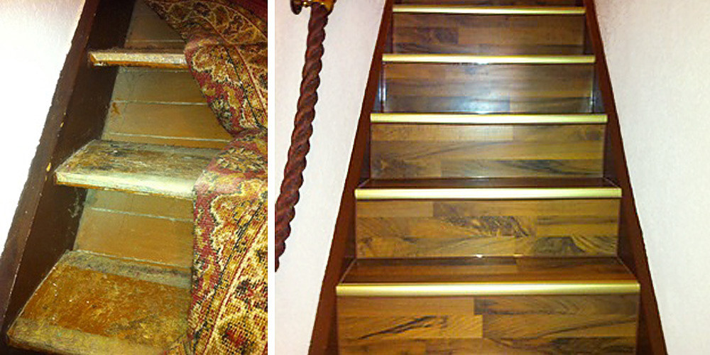 Treppensanierung mit Laminat